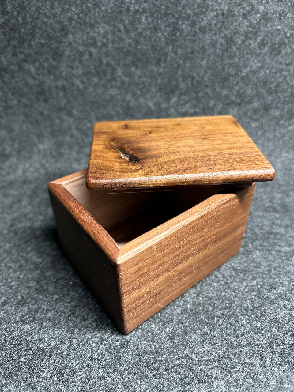Salt Box Walnut Wood